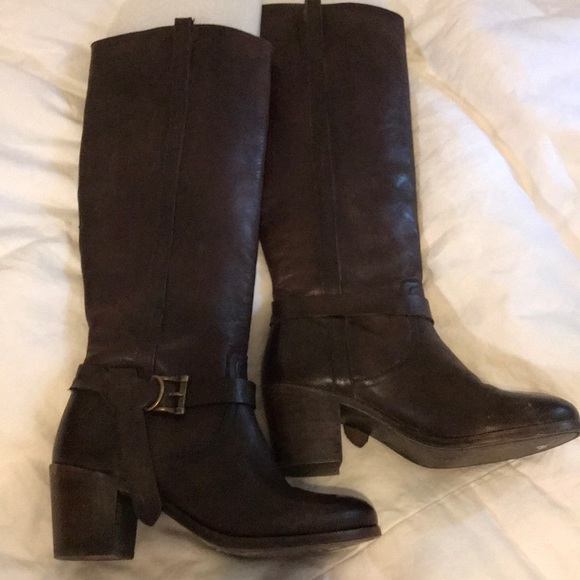 Frye brown leather boots size 7 - Picture 1 of 3